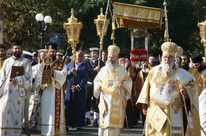 Saint Spyridon of Trimythous was prayerfully commemorated in Kerkyra