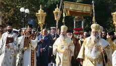 Saint Spyridon of Trimythous was prayerfully commemorated in Kerkyra