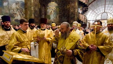 Предстоятель УПЦ зустрів Новий Рік у Київській Лаврі (ФОТО)