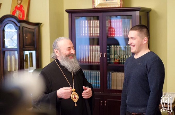 UOC Primate blesses a seminarian for «Arnold-Classic» competition in the USA (VIDEO)