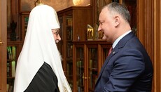 Ігор Додон попросив у Патріарха Кирила допомоги в об'єднанні Молдови