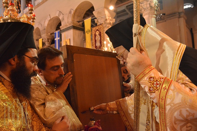 Грецька Церква подарувала УПЦ ікону св. вмч Димитрія Солунського (ФОТО, ВІДЕО)