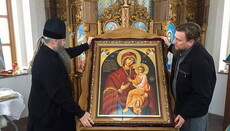 Київська Лавра передала ікону з Афону храму на Синевирському перевалі