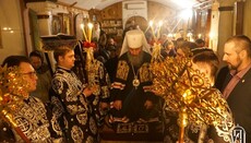 Предстоятель УПЦ завершив Великий канон в Десятинному монастирі