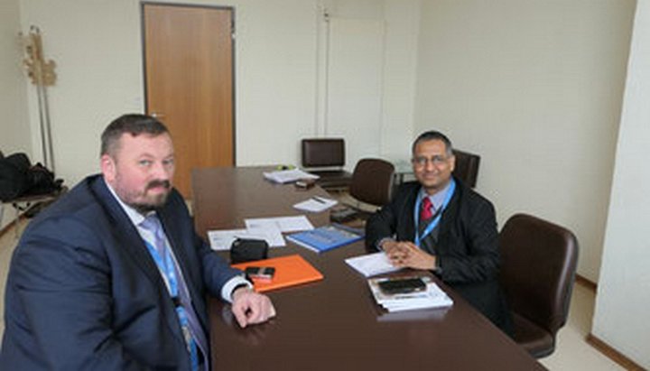 Глава Public Advocacy Олег Денисов на встрече со сецдокладчиком ООН по вопросам религии Ахмедом Шахидом