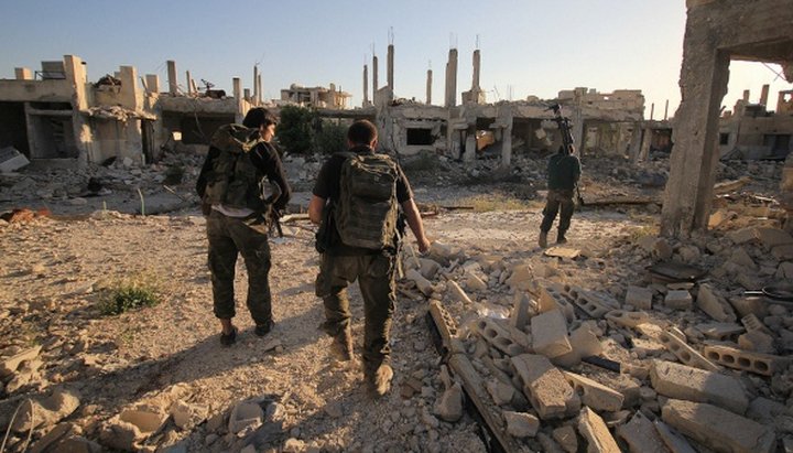 Разминирование районов Сирии, где велись боевые действия