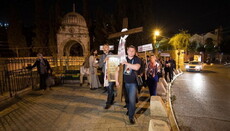 Ukrainians from seized temples take part in Via Dolorosa Cross Procession