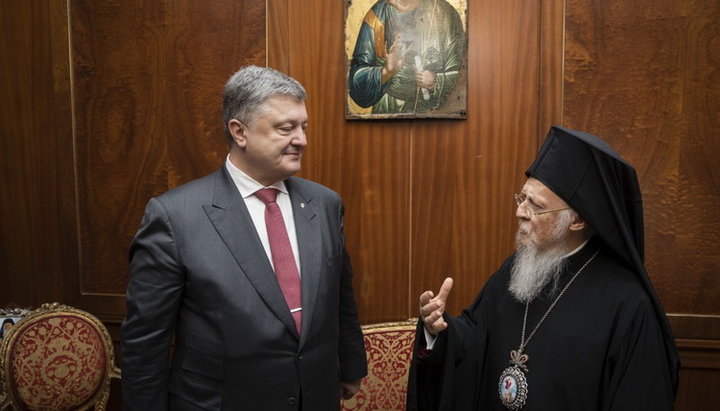 The President of Ukraine met with Patriarch Bartholomew of Constantinople