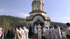 У Зарічевській обителі освятили перший в єпархії храм святої Анни