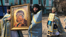 Річницю прославлення ікони Богоматері відзначили в Десятинному монастирі