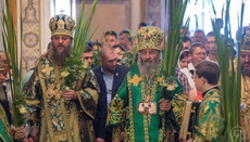 Предстоятель УПЦ поздравил верующих с праздником Пятидесятницы