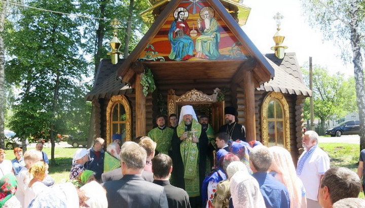 Освящение часовни в селе Якимово 