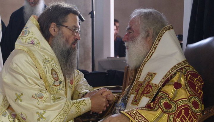 Митрополит Запорожский Лука и Патриарх Александрийский Феодор