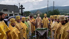 На Закарпатье два архиерея освятили храм в честь прп. Сергия Радонежского