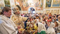 Предстоятель УПЦ совершил Литургию в праздник Преображения Господня