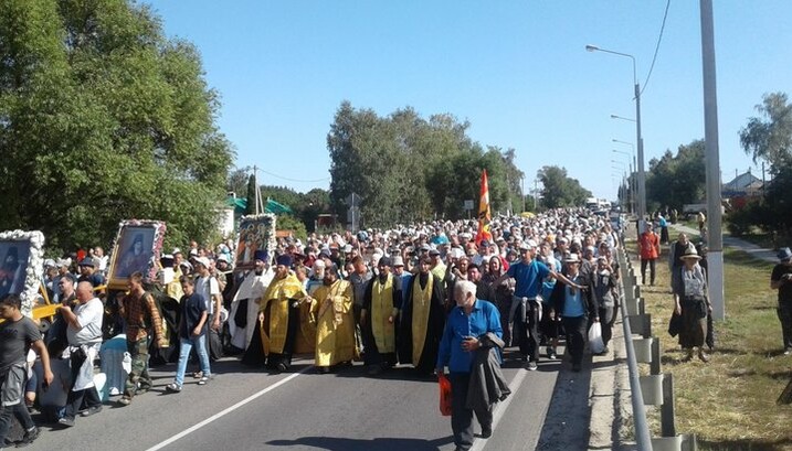 Крестный ход в Задонск