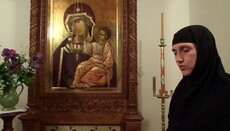 Тележурналисты сняли сюжет о Рождественском посте в Ольшанском монастыре
