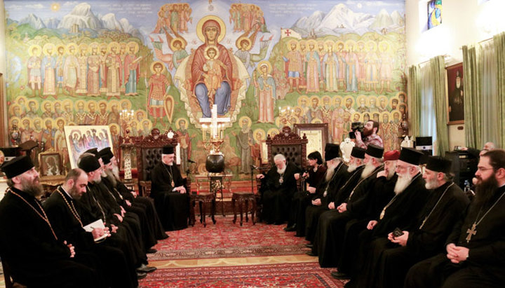 Зустріч предстоятеля Грузинської Православної Церкви Католікоса-Патріарха Ілії II з представниками Константинопольського патріархату