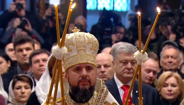 “Enthronement” of the OCU’s “metropolitan” Epiphany in St. Sophia of Kiev