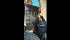 В день Сретения Господня община УПЦ села Кульчин молилась в доме священника