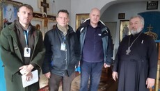 OSCE reps discuss circumstances of arson of the temple in vlg. Zeleny Yar