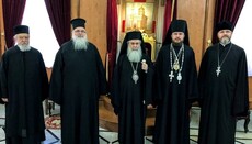 Епископ Виктор встретился с Иерусалимским Патриархом Феофилом III