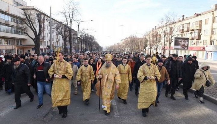 Крестный ход в Запорожской епархии