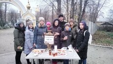 В Александрии православная молодежь провела акцию «Поделись теплом»