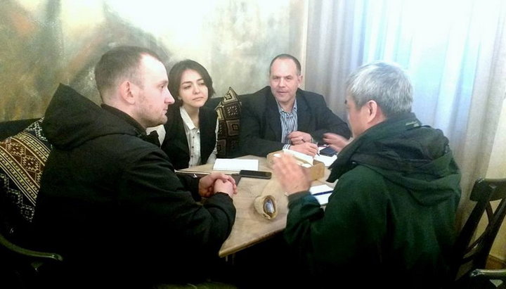 A meeting between representatives of the OSCE SMM and the S14 coordinator in the Chernigov region on March 19, 2019