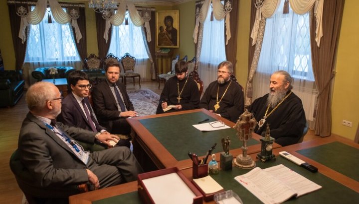 The meeting of His Beatitude Metropolitan Onufriy with representatives of the OSCE Election Observation Mission