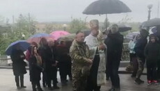OCU cleric makes a provocation at Pochaev Lavra