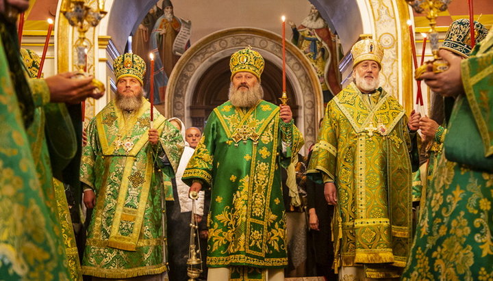 Liturgy in the Holy Assumption church of the Holy Assumption Kiev-Pechersk Lavra