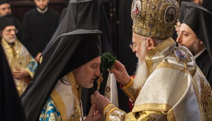Патриарх Варфоломей и архиепископ Элпидофор. Фото: Правмир 
