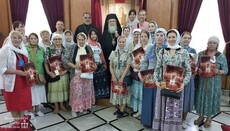 Паломники из Украины и Беларуси встретились с Патриархом Феофилом