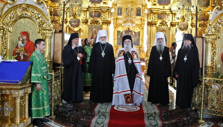 Ο ιεράρχης της Εκκλησίας των Ιεροσολύμων επισκέφθηκε τη Λαύρα του Ποτσάεφ. Φωτογραφία: Λαύρα του Ποτσάεφ
