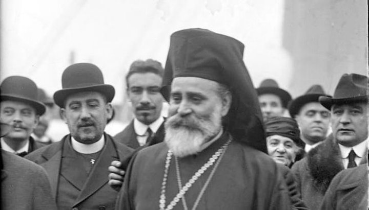 Patriarhul Constantinopolului Meletie (Metaxakis) în SUA în 1921. Imagine: pravlife.org