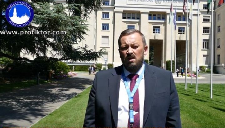 Олег Денисов, глава НПО «Общественная правозащита». Фото: YouTube-канал правозащитной организации