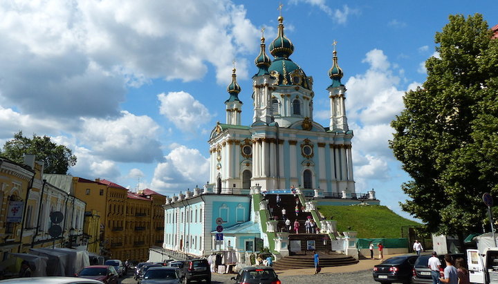 Η εκκλησία του Αγίου Ανδρέα στο Κίεβο. Φωτογραφία: ru.wikipedia.org