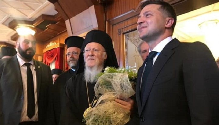 Vladimir Zelensky meets with Patriarch Bartholomew I of Constantinople