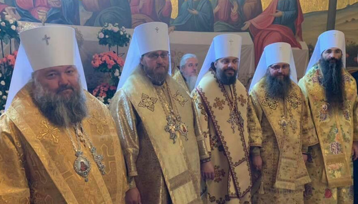 Five archbishops of the UOC became metropolitans. Photo: Telegram channel “Shepherd and Flock”