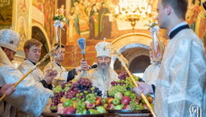 В Киевской лавре проходят празднования Преображения Господня