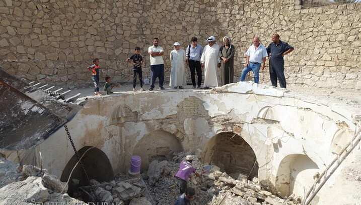 Реставраційні роботи в монастирі Мар Бехнам. Фото: Fraternité en Irak 