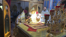 Ієрархи УПЦ звершили богослужіння в храмі Білоруської Церкви