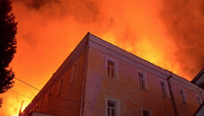 У Луцьку згоріла будівля, у якій знаходився закритий владою храм УПЦ