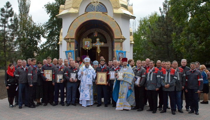 Митрополит Криворізький Єфрем освятив храм на честь ікони Божої Матері «Скоропослушниця». Фото: news.church.ua