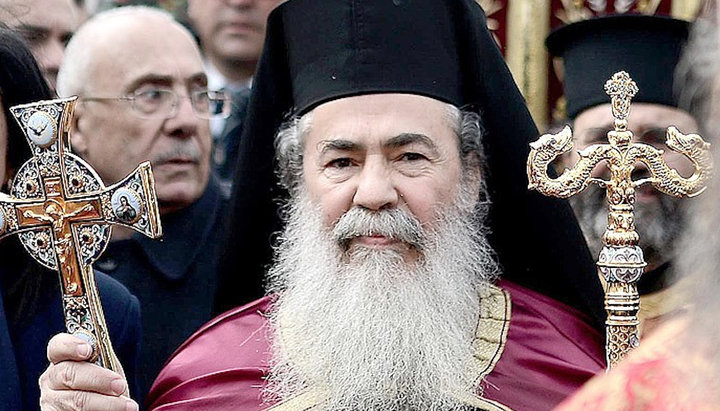 Ο Μακαριώτατος Πατριάρχης Ιεροσολύμων Θεόφιλος Γ'. Φωτογραφία: crimea.kp.ru
