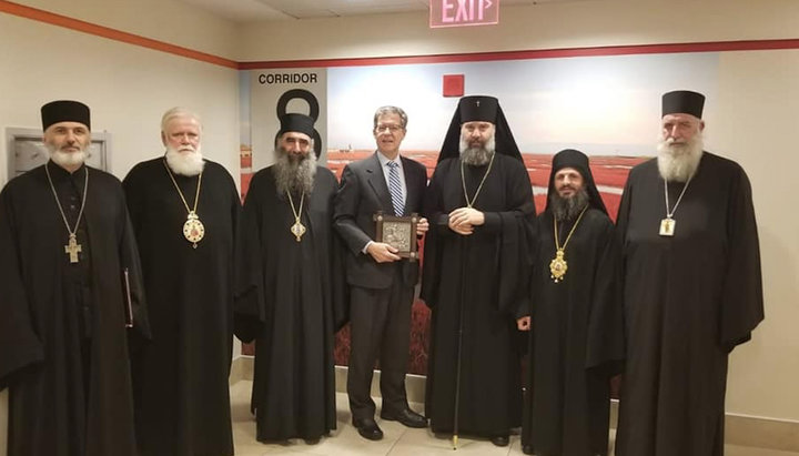 Delegația Bisericii Ortodoxe Georgiene la Departamentul de Stat al SUA. Imagine: regnum.ru