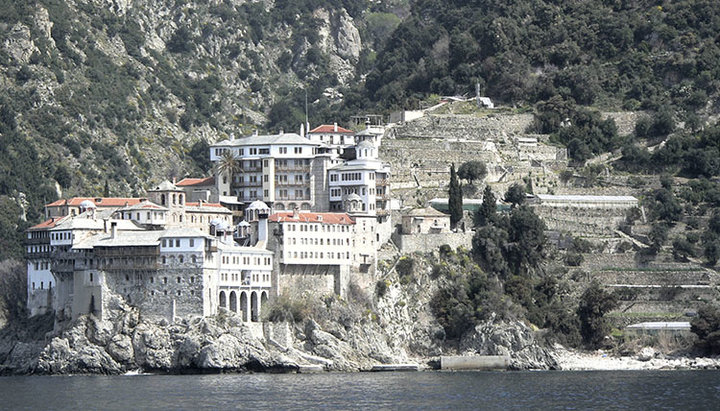 Mănăstirea Grigoriu de pe Sfântul Munte Athos. Imagine: ru.wikipedia.org