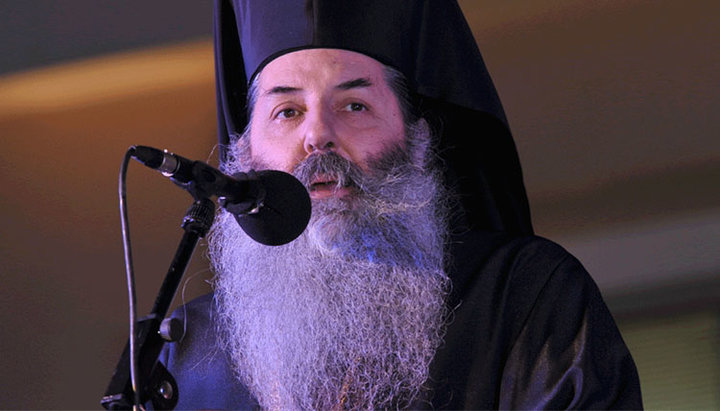 Mitropolitul Serafim al Pireului. Imagine:yiorgosthalassis.blogspot.com