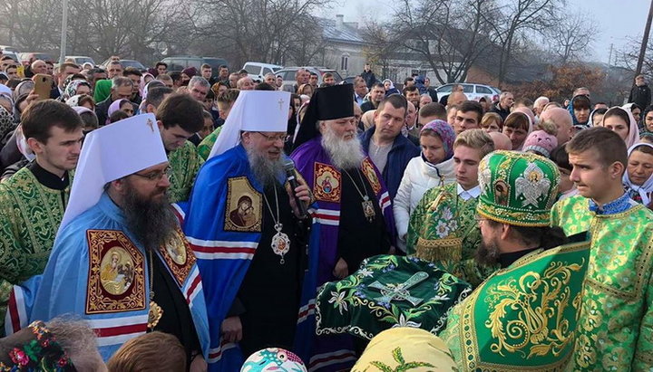 В селі Мілієво освятили храм в честь преподобного Іова Почаївського. Фото: facebook.com